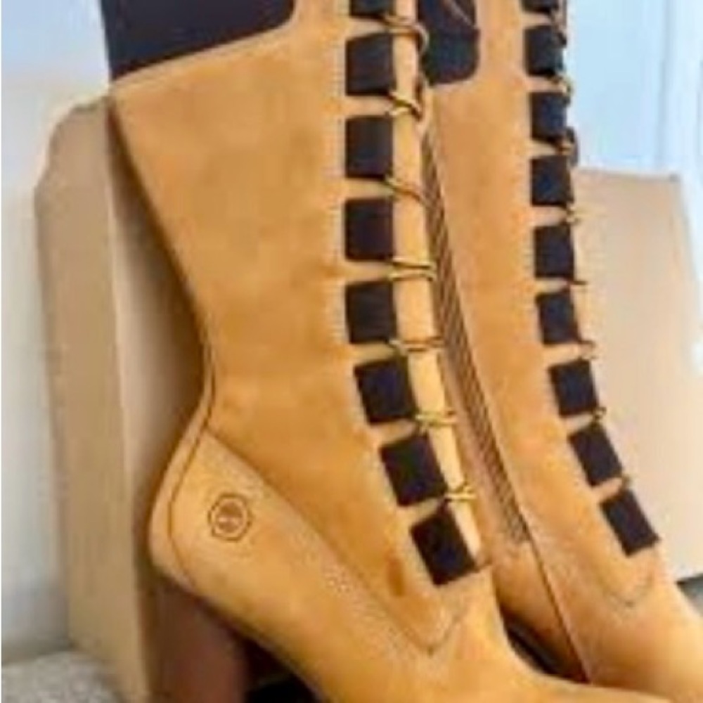 Y2k Timberland Suede Women's Knee High Boots